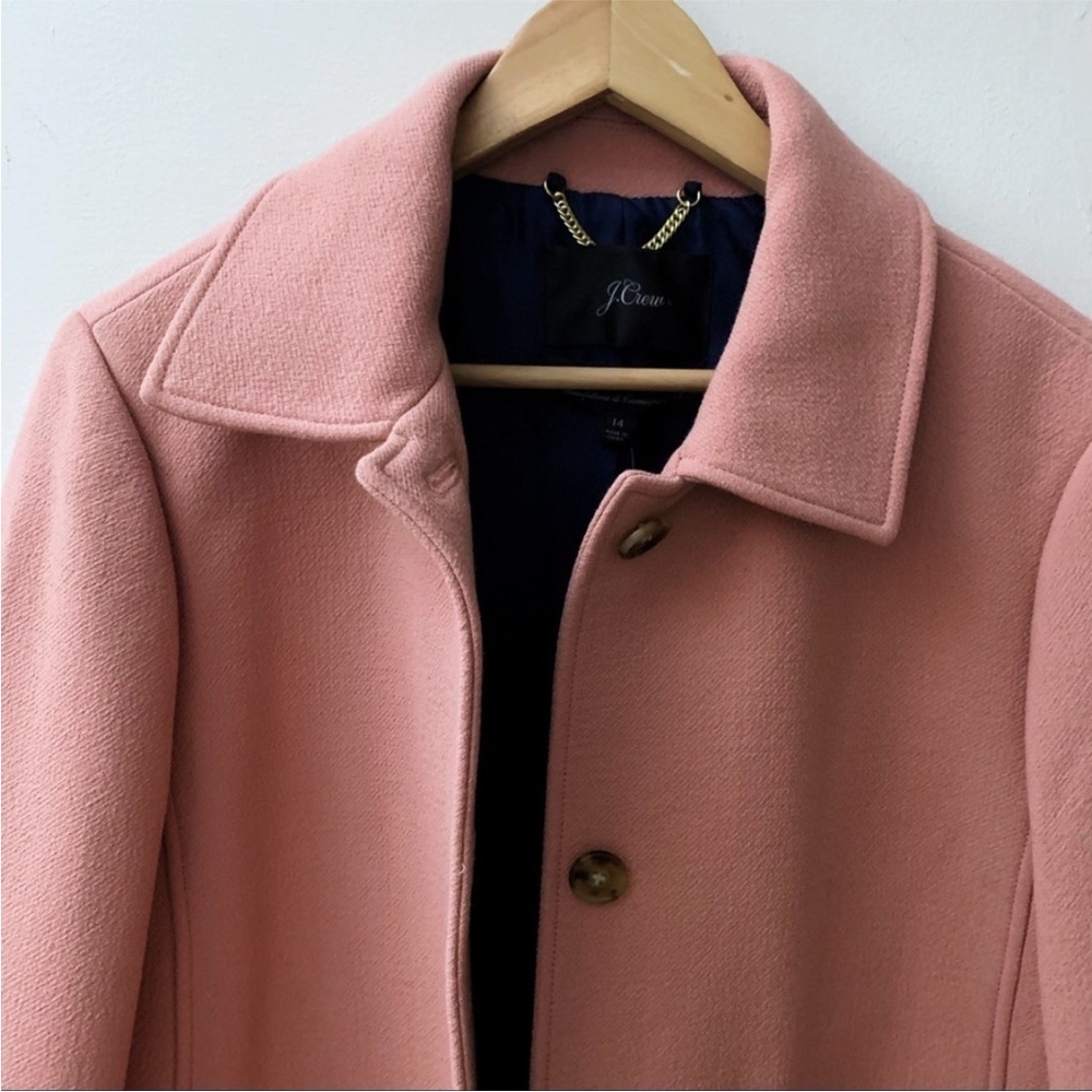 J. Crew Pink Coat in excellent condition 💝 - Picture 6 of 13